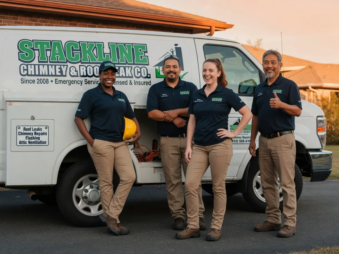 Chimney flashing repair company in Foss, OK
